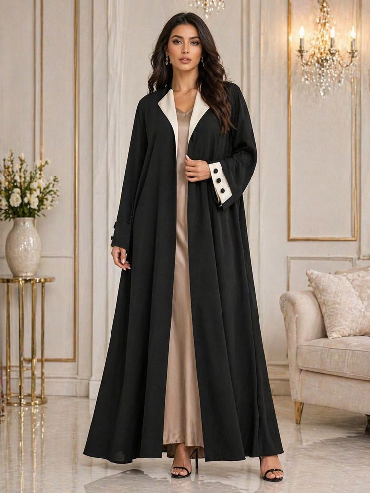 A sophisticated black abaya