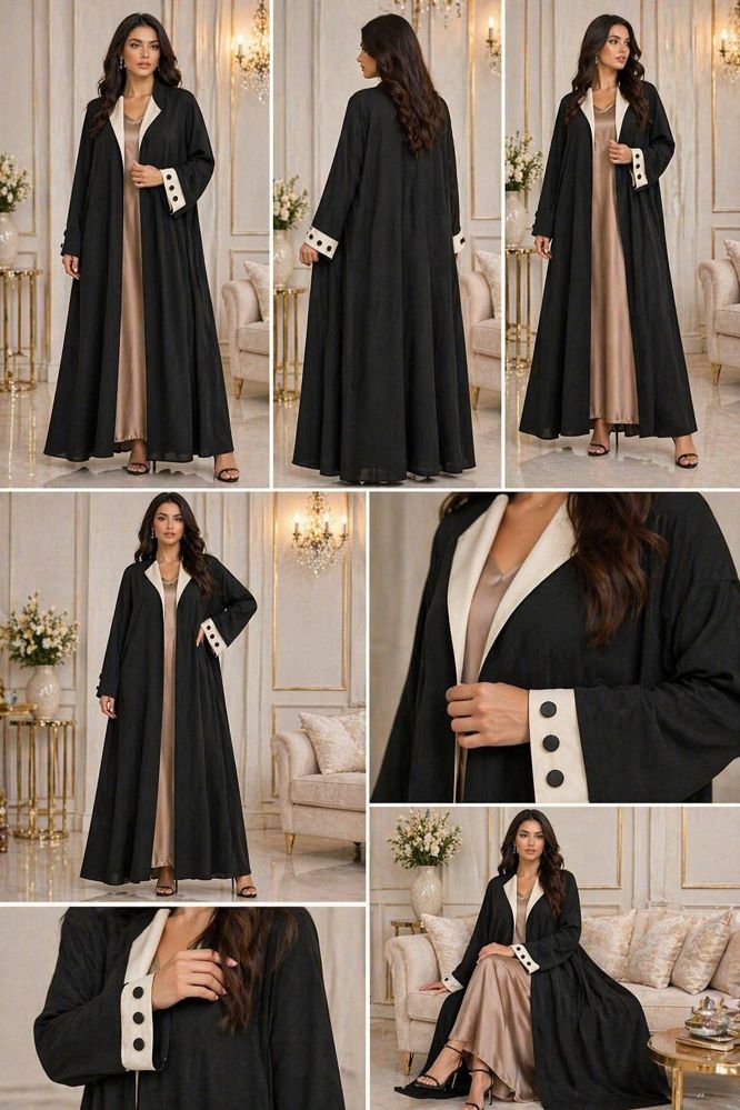 A sophisticated black abaya_thumbnail_1